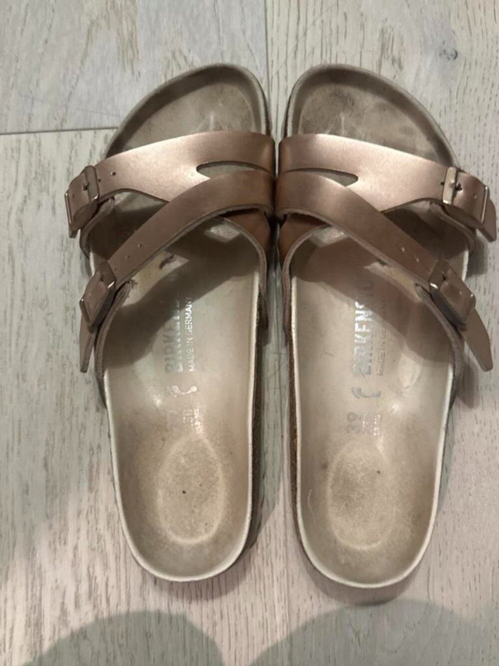 Birkenstock Arizona Rose Gold Sandals US 9
